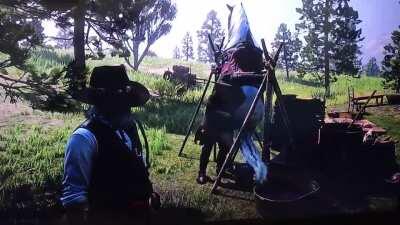 I think my horse likes Cripp’s touch.