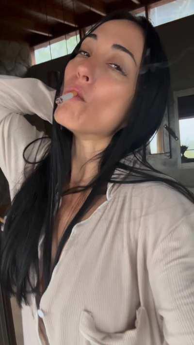 I let the trail of smoke be an extension of my own seduction