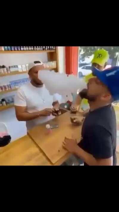 When I am the intruder and I want to shake your hand...