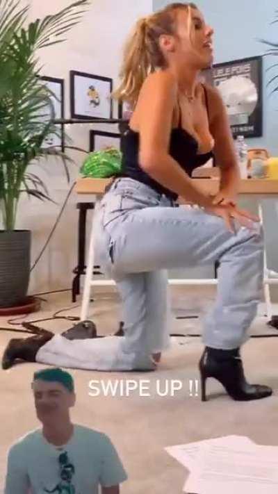 Sharing her new music vid