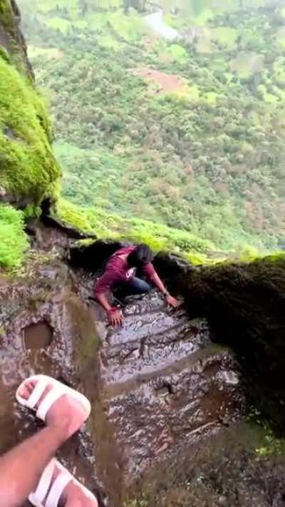 Harihar fort in maharashtra India... trekking place