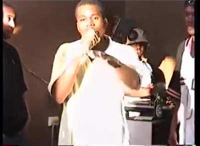 Young Kanye freestyling