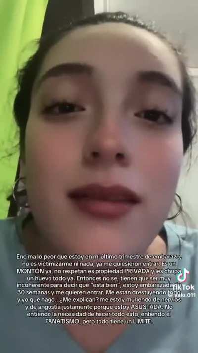 Militantes quisieron usurpar la casa de una vecina de CFK, una jóven mujer embarazada.