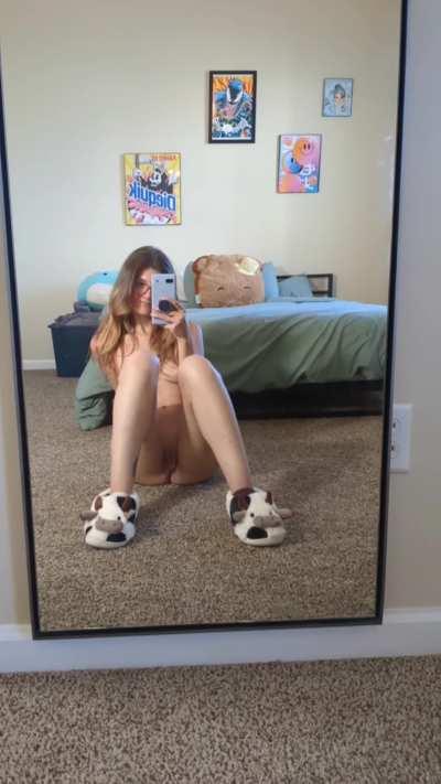 I have a surprise in-between my legs for you!