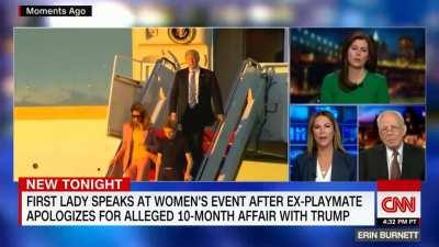 Barron Is Not Happy With Pops - Just Gets The Hell Outta There - Legs It Down The Steps.