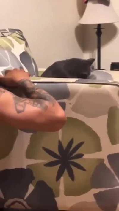 The hunter becomes the hunted.