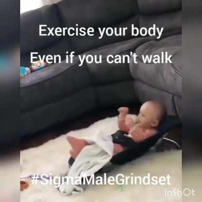 Da baby be grindin' 😳