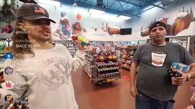 Baked Alaska blasts the N word through his TTS speaker then maces a guy