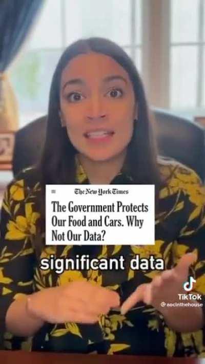 AOC just posted her first TikTok!