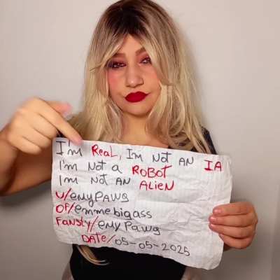 I have a real pussy and a mouth to suck cock, and sometimes I swallow cum, dammit! A'm real😬