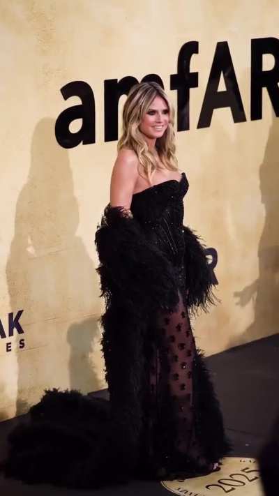 Heidi attends the amfAR Gala Cannes 2025 presented by Chopard at Hotel du Cap-Eden-Roc in Cap d'Antibes | IG May 2025
