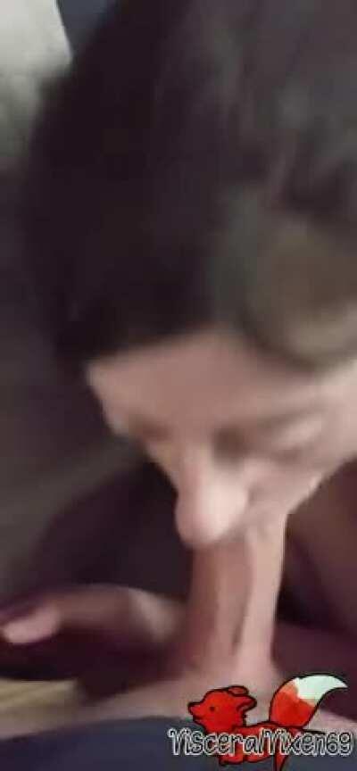 OC: My roommate woke me up with his dick in my mouth this morning!