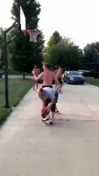 To block a shot from an OG