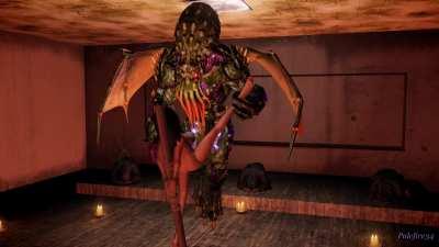 Cult offers girl to Cthulhu as sacrifice (Palefire34) [Cthulhu mythos]