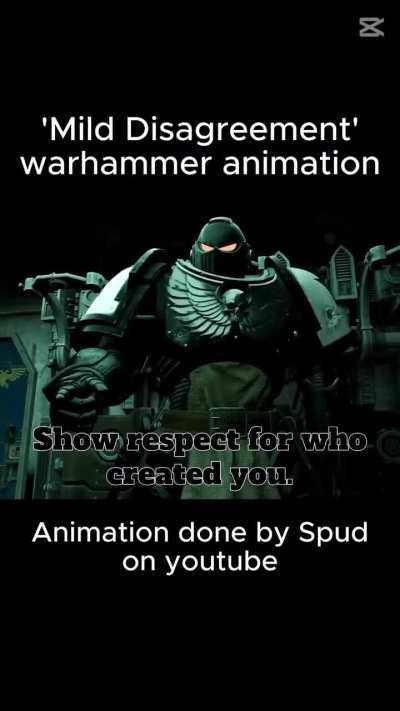 Typical grimdank disagreement