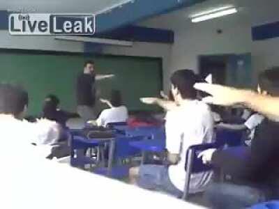 Damn, Brazilian school be teaching them quick.