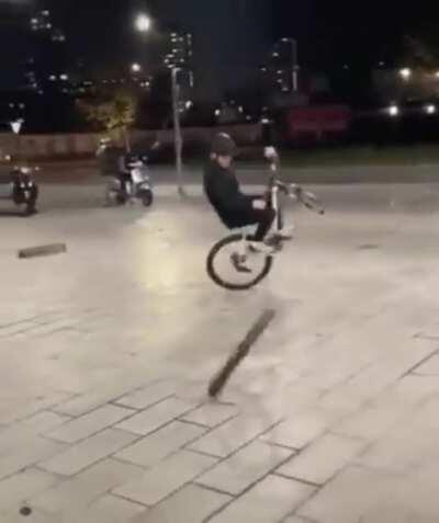 Popping a 🔝 wheelie