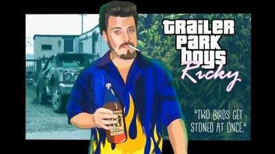 Ricky trailer park boys GTA Loading screen art done :)