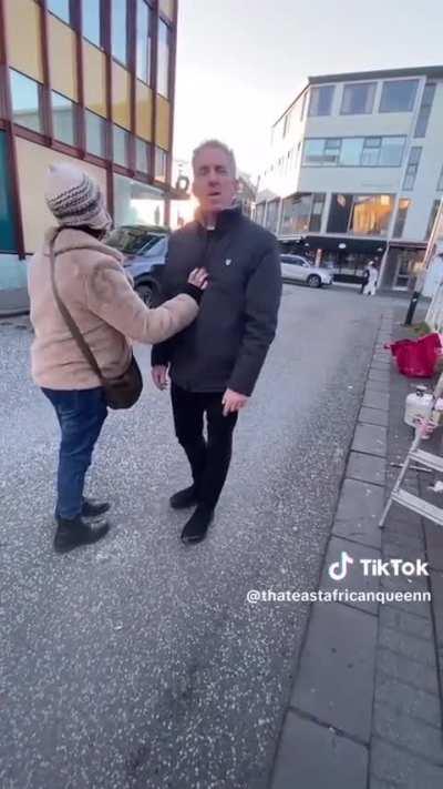 To Intimidate An Icelandic Artist By Claiming Her Mural Makes Her Feel Threatened.