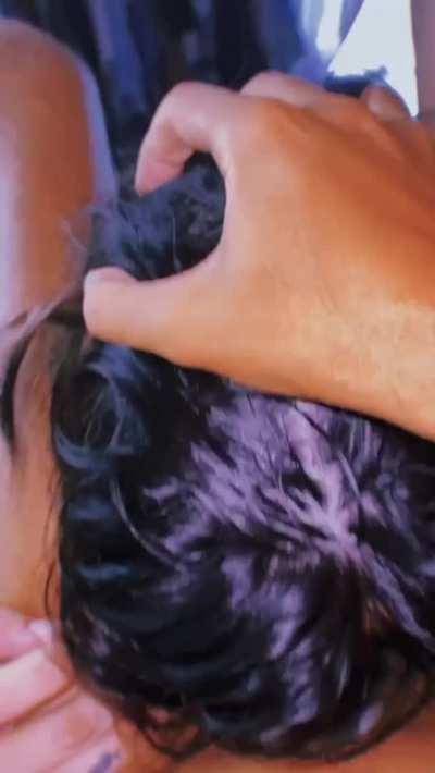 Balls Sucking While Cock Worship Leads Deepthroat Face Fuck