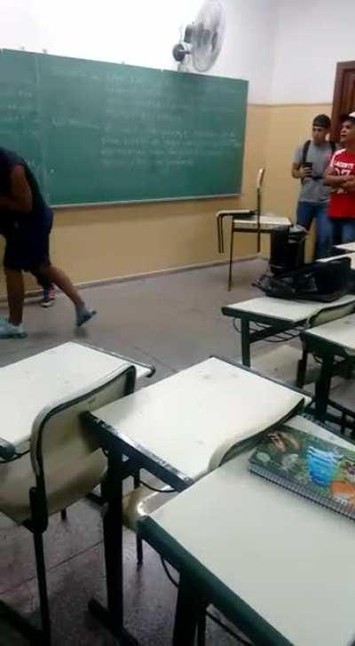 School fight in Brazil