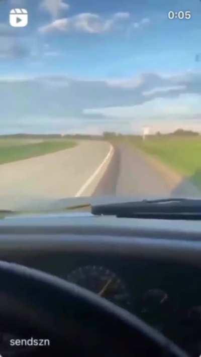 Didn't even try to steer away