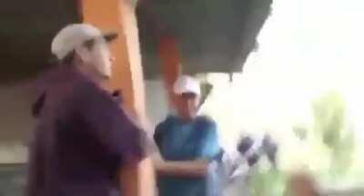 Filling a hot air balloon with fireworks, what you see next is every man crying for their mommy