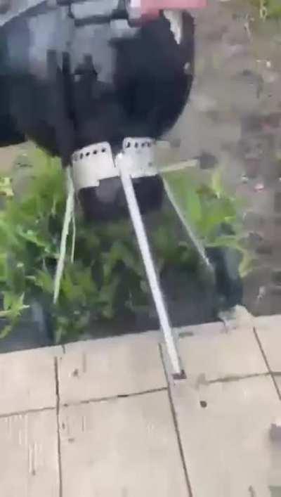 To check the barbecue