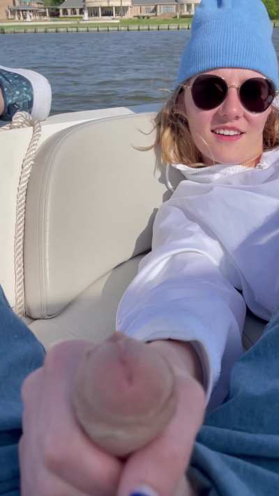 Every time we go out on the boat we do this