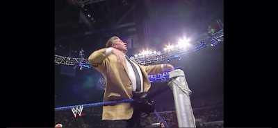 Mr. McMahon does his best Randy Orton impression