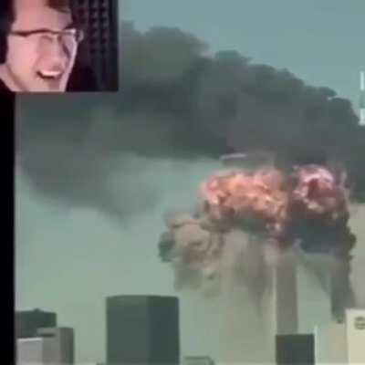 See? G*mers were behind 9/11. Look how happy Markiplier is seeing thousands of people die, he wants to enjoy it even more.