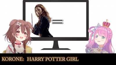 Korone and Luna have an Elite 400 IQ English Conversation.