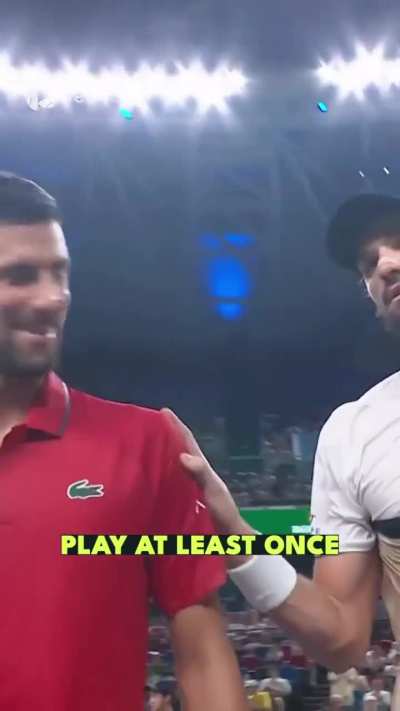 Such a beautiful exchange between Novak and Val at the net ❤️