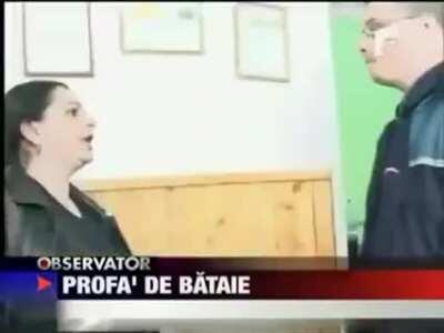 Woman smacks police officer