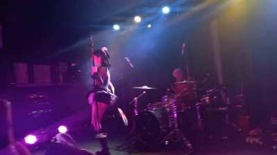 Rebecca Black bounced her big tits on stage