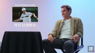 Roger Federer on who his GOATs are: 