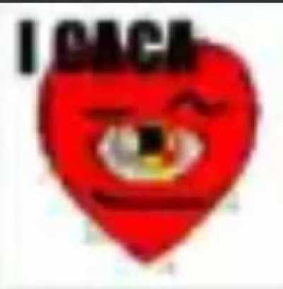 this is a video of a horribly compressed icoeye logo with a smile and eyebrows added with the caption 