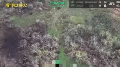 Ukrainian drones attack Russian armored vehicles near Rusyn Yar by Pokrovsk. Late October 2025