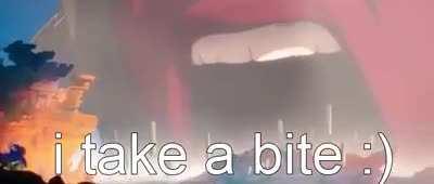I take a bite :)
