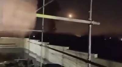 Israeli strike on Karaj, Alborz province, Iran.