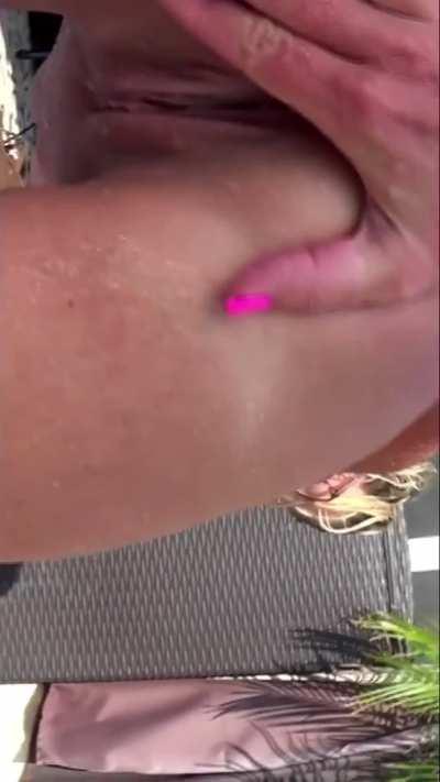 My amateur wife Kathy jumps out of the pool and spreads her ass to show off her asshole, gaped cunt and hanging tits. 🥥KATHERINE BROWN🥥