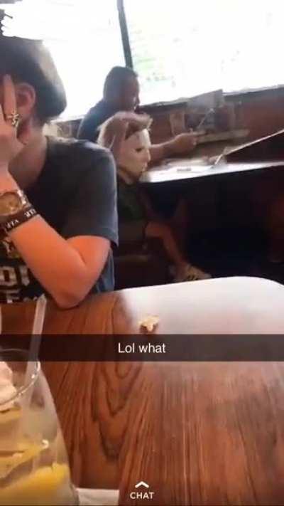 Found on my friend’s Snapchat story. This kids going places.