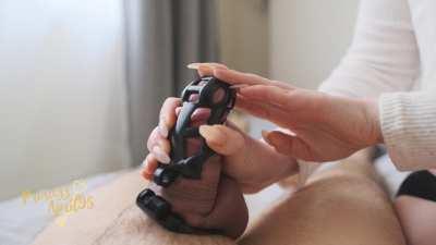 I never have an issue getting him back in his cage