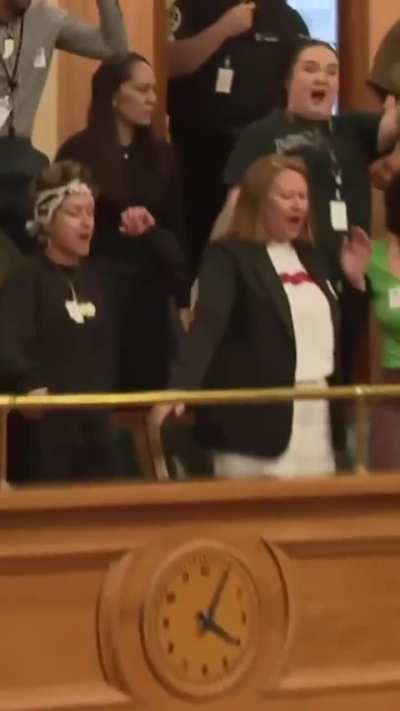 Lawmakers of the Indigenous Maori group staged the ceremonial dance to protest a contentious Bill, referencing a nearly 200-year-old treaty with the British Empire.