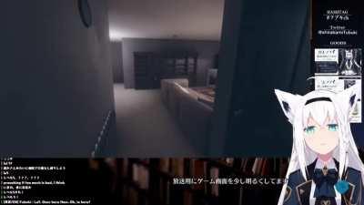 Fubuki plays with a ouija board