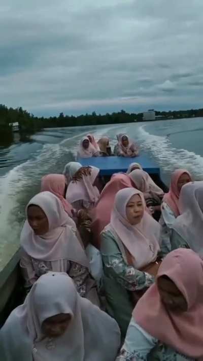 Illegal Muslim immigrants trying to cross Mediterania for better live in europe