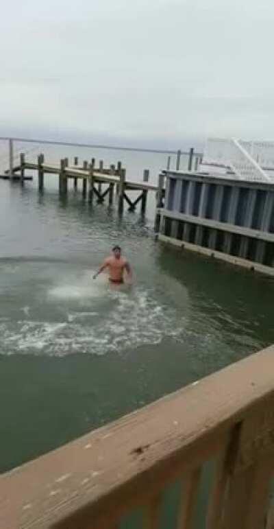 Didn’t realize water was that shallow