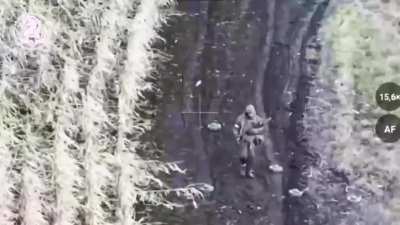 Russian solider gets tired and decides to let his brains rest.