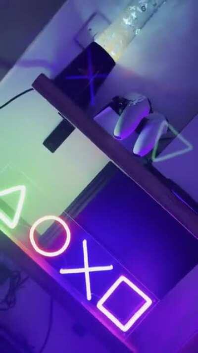 Wires are a mess but enjoying my PlayStation set up now! Almost there!