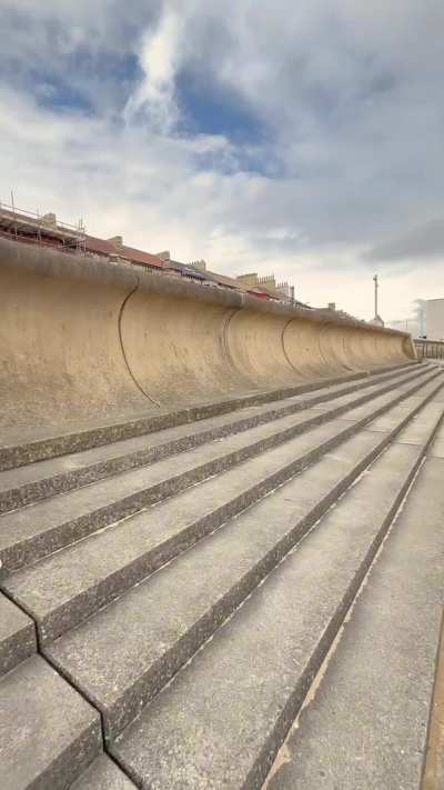 The wind helped give people an even better view at the beach